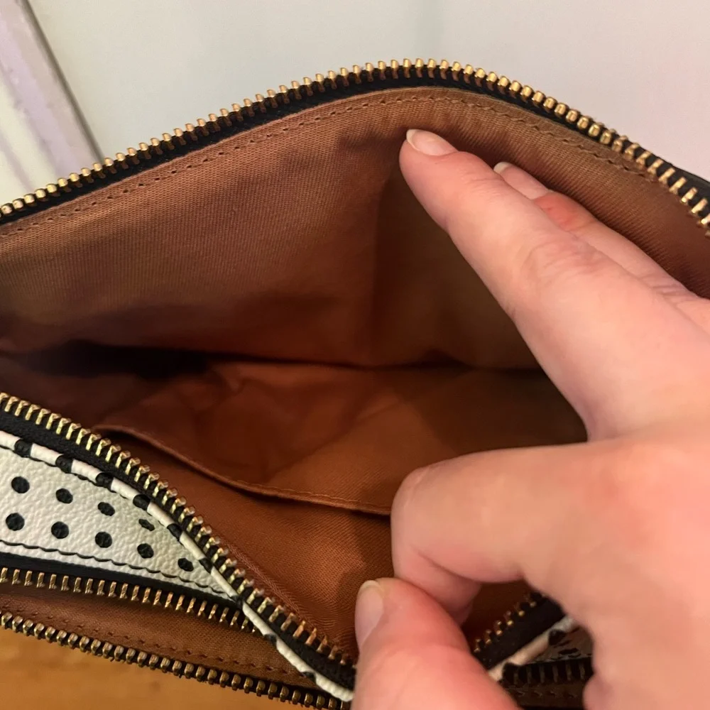 Fossil Polka Dot Crossbody Purse - Picture 7 of 10